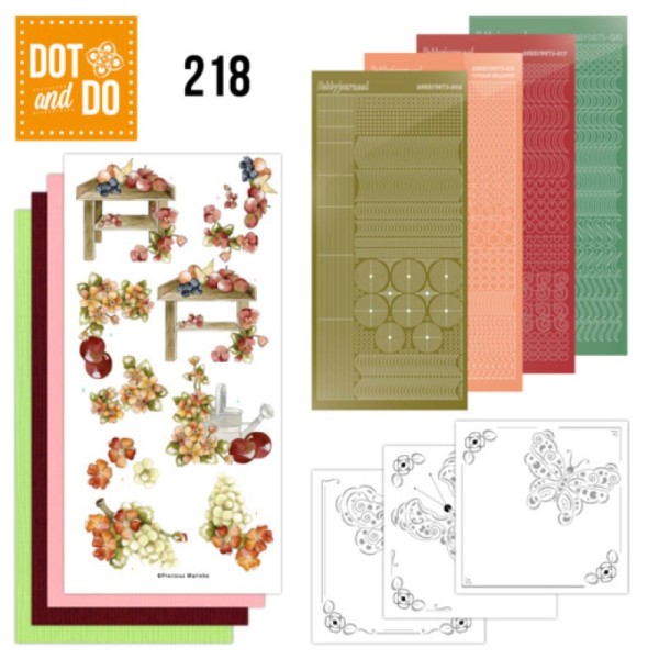 Dot and do 218 - kit Carte 3D - Pommes et raisins - Photo n°1