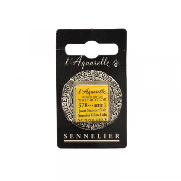 Aquarelle Extra-Fine 1/2 Godet Jaune Sennelier Clair Sennelier - Photo n°1