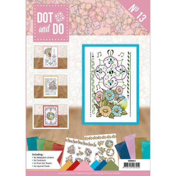 Dot and do Livre n°13 - Kit Carte 3D - Fleurs - Photo n°1