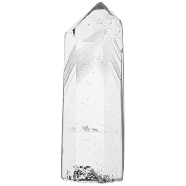 Pointe polie mono-terminée en cristal de roche fantôme - 22 grammes. - Photo n°2