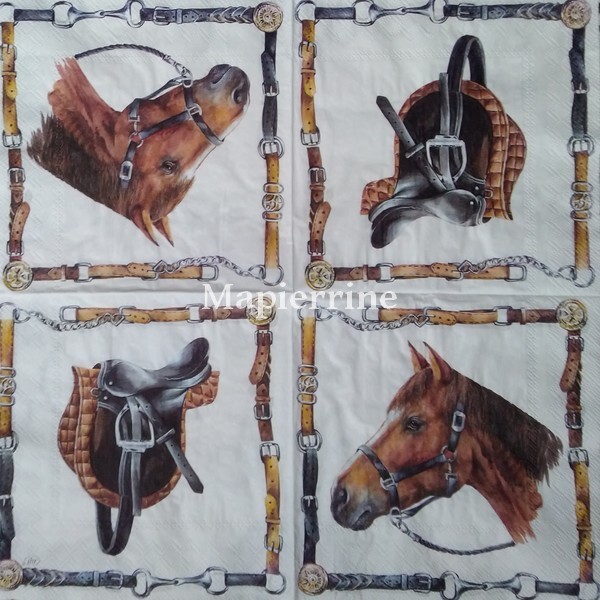 4 serviettes en papier découpage collage 33 cm AVENTURE ELEPHANT SINGE AN 430 - Photo n°2
