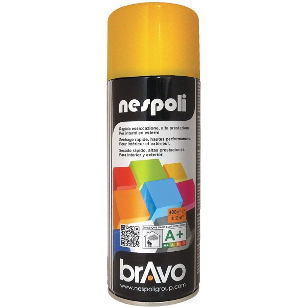 Bombe de peinture professionnelle Nespoli - jaune signal - Photo n°1
