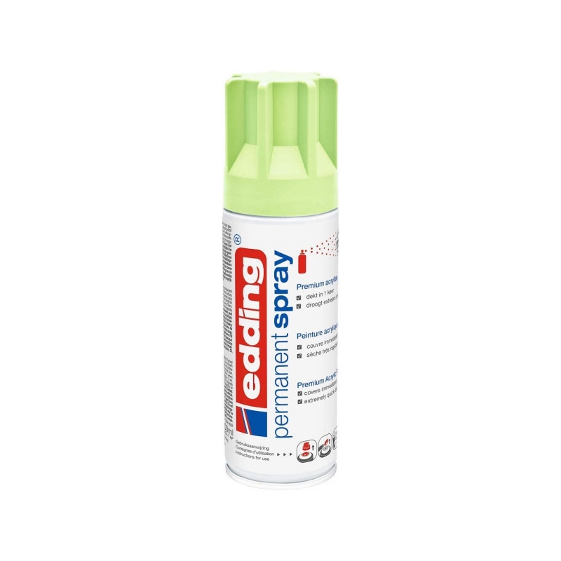 Peinture acrylique spray - Edding 5200 - Vert Pastel - 200 ml