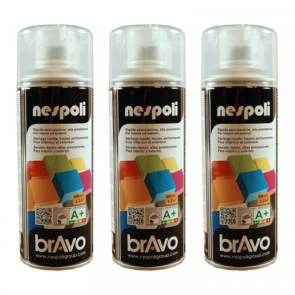 Lot de 3 bombes de peinture professionnelle Nespoli - vernis mat - Photo n°1