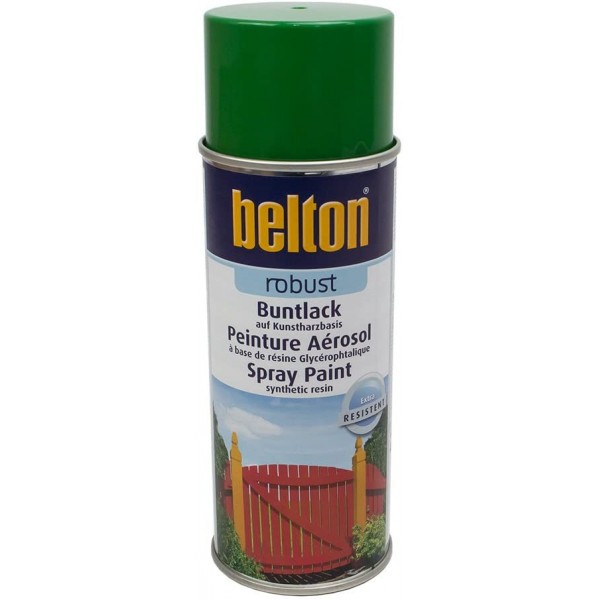 Bombe de peinture Belton Robust RAL 6001 Vert émeraude 400ml - Photo n°1