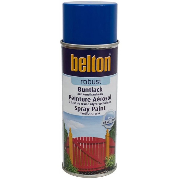 Bombe de peinture Belton Robust RAL 5010 Bleu gentiane 400ml - Photo n°1