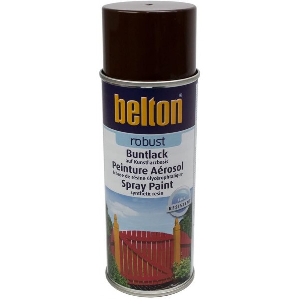 Bombe de peinture Belton Robust RAL 8017 Chocolat 400ml - Photo n°1