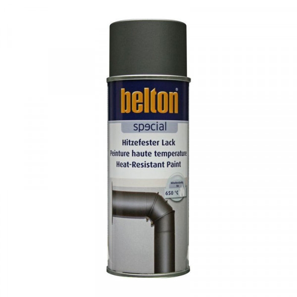 Bombe de peinture haute température gris fonte 400ml - Belton - Photo n°1