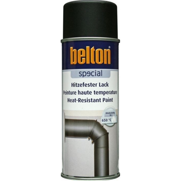 Bombe de peinture Belton haute température noir fonte 400ml - Photo n°1