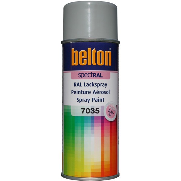 Bombe de peinture Belton Spectral RAL7035 Gris clair 400ml - Photo n°1