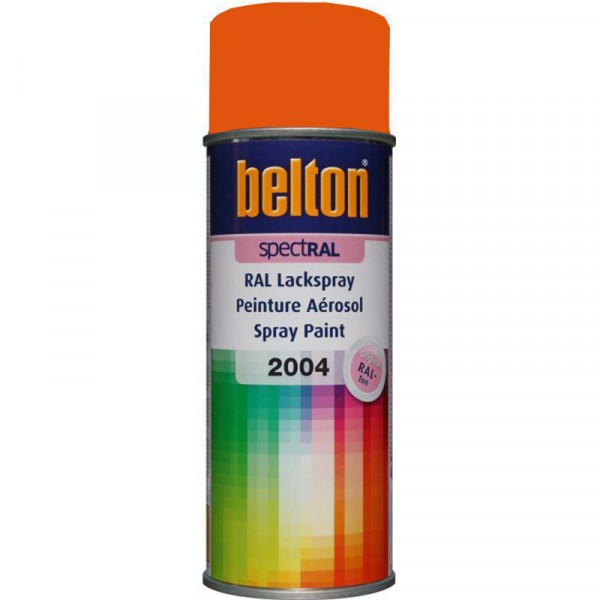 Bombe de peinture Belton Spectral RAL2004 Orange pur 400ml - Photo n°1