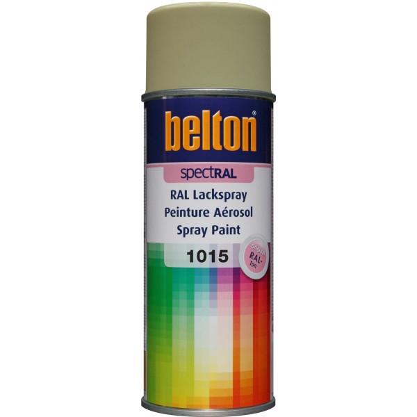 Bombe de peinture Belton Spectral RAL1015 Ivoire clair 400ml - Photo n°1