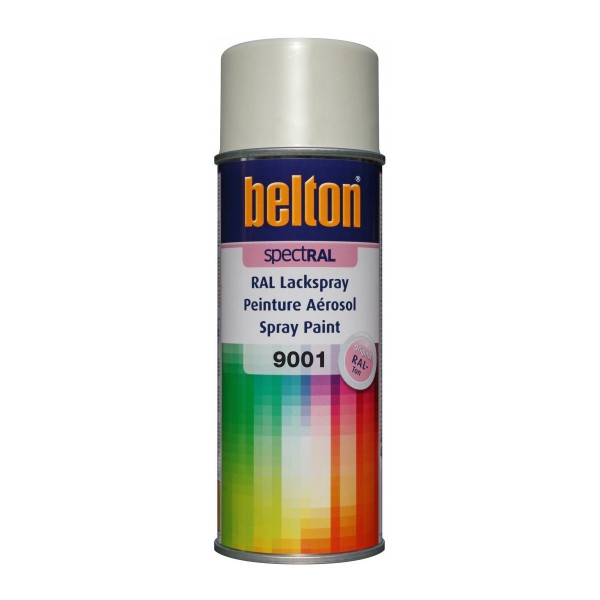 Bombe de peinture Belton Spectral RAL9001 Blanc crème 400ml - Photo n°1