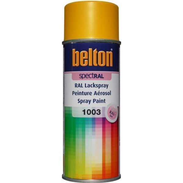 Bombe de peinture Belton Spectral RAL1003 Jaune de sécurité 400ml - Photo n°1
