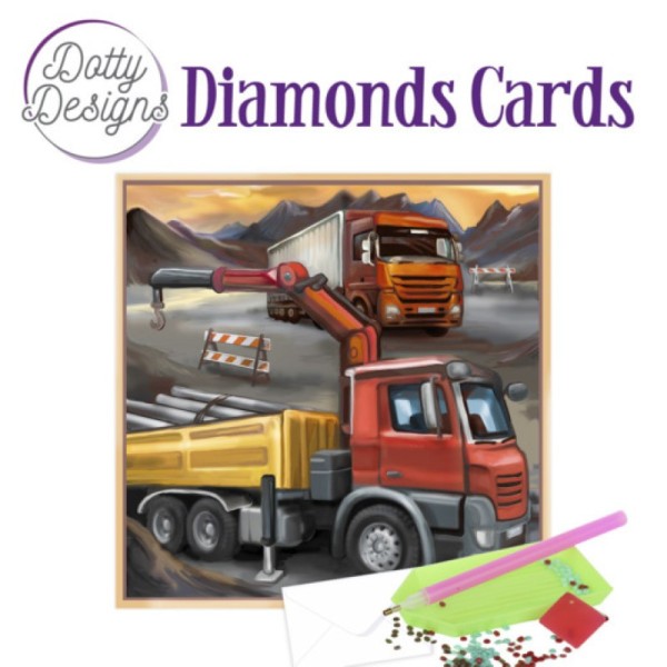 Dotty Designs Diamond Cards - Camions - Photo n°1