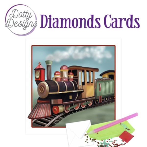Dotty Designs Diamond Cards - Locomotive - Photo n°1