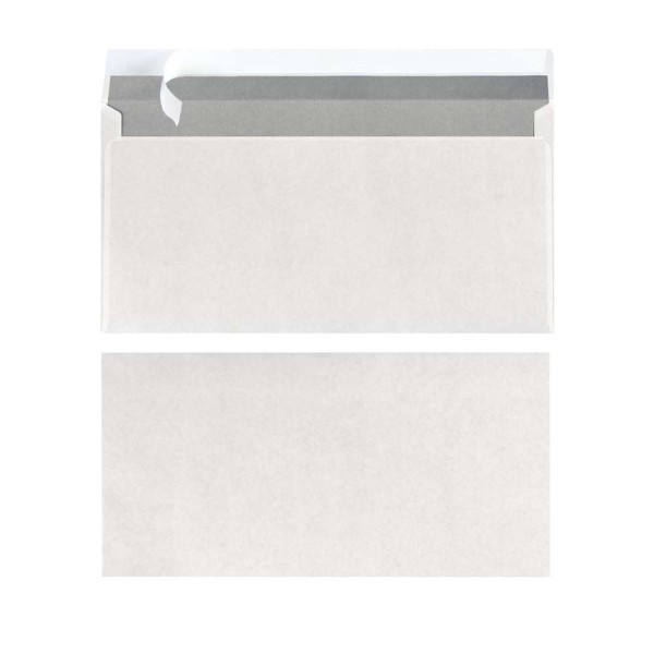 Enveloppes DL - Par 25 - Sans fenêtre - Blanc - Photo n°1