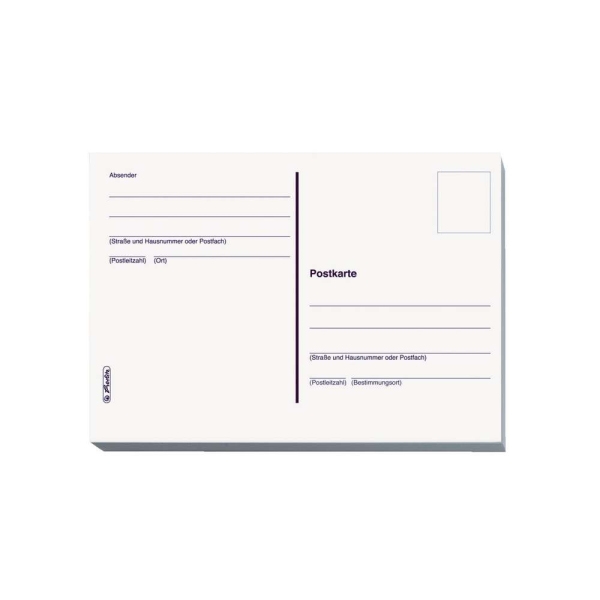 Cartes postales - A6 - 170 g./m² - Par 20 - Blanc - Photo n°1
