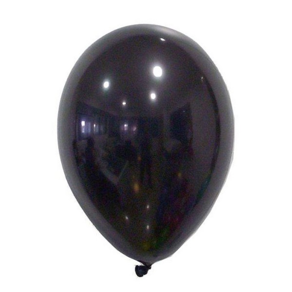 Ballon mariage anniversaire opaque noir x50 - Photo n°1