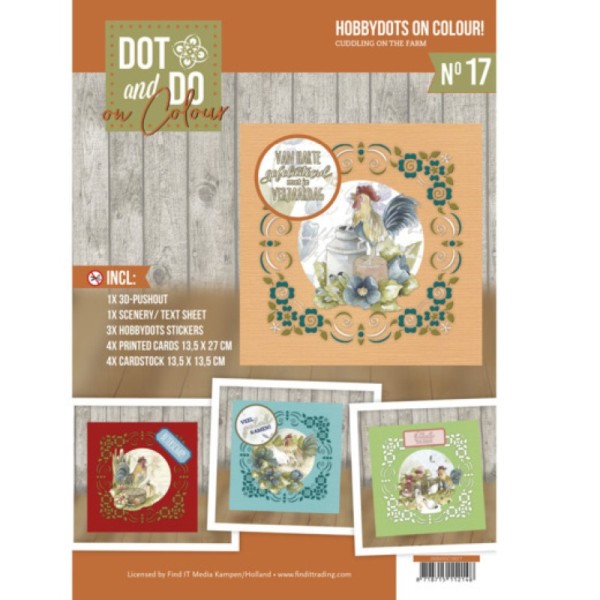 Dot and Do on Colour 17 - Kit Carte 3D - A la ferme - Photo n°1