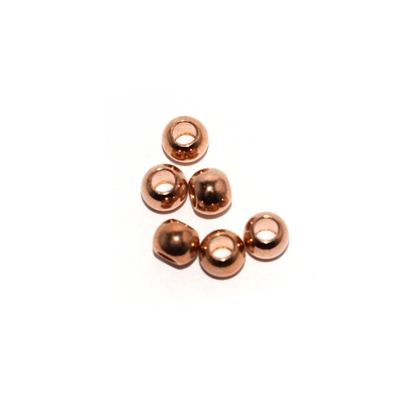 Perle ronde rose gold 4x3 mm - Photo n°1