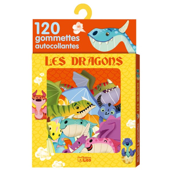 Gommettes Les dragons Boîte de 120 - Photo n°1