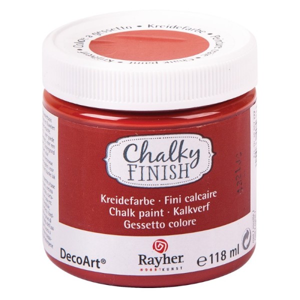 Peinture Chalky Finish Rayher - 118 ml - Rouille - Photo n°1