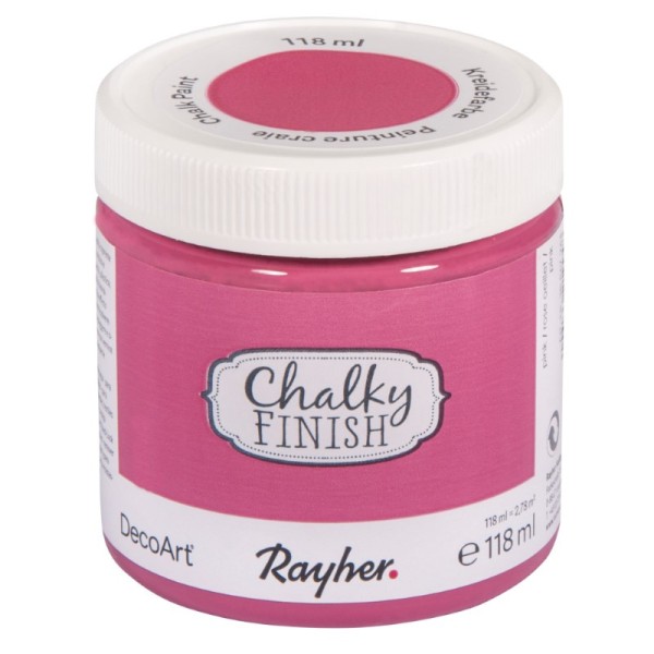 Peinture Chalky Finish Rayher - 118 ml - Rose oeillet - Photo n°1