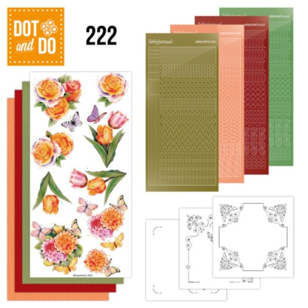 Dot and do 222 - kit Carte 3D - Fleurs de papillon parfaites - Photo n°1