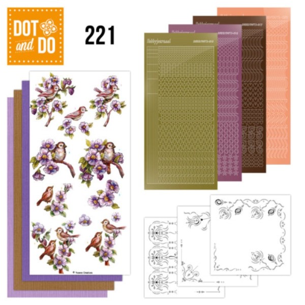 Dot and do 221 - kit Carte 3D - Fleurs gracieuses - Photo n°1