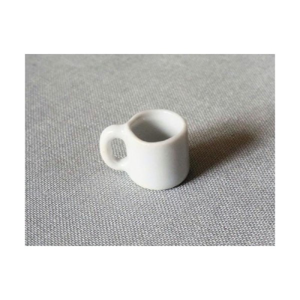 Mug 10mm Céramique Blanche - Photo n°1