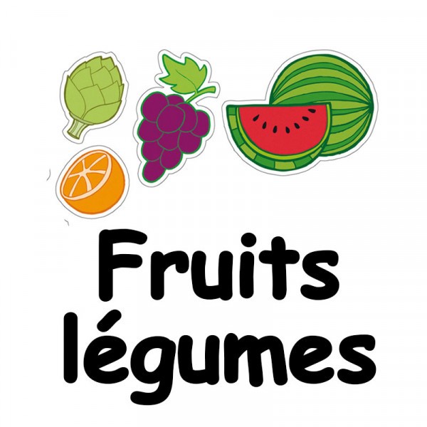 Gommettes thème fruits et légumes repositionnable Apli Kids - Photo n°2