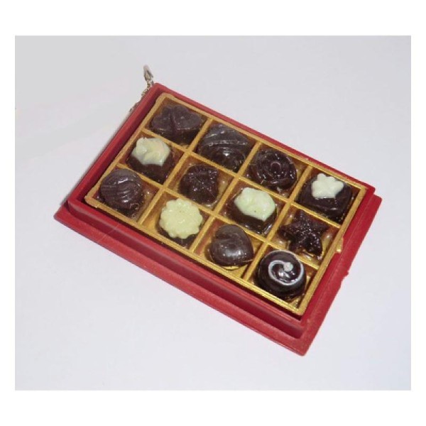 1x Boite Chocolats 65x45mm - chocolat noir - Photo n°1