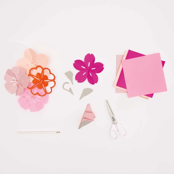 Papier Origami Sakura Rico Design - Fleurs - 15 x 15 cm - 50 feuilles - Photo n°3