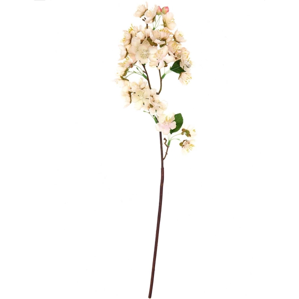 Fleur artificielle - Branche de fleurs de cerisier - Blanc - 57 cm - Photo n°1