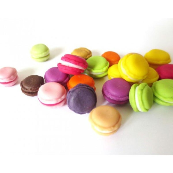 10x Miniatures Macarons 10mm (L) - Photo n°1