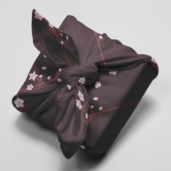 Tissu coton Sakura Rico Design - Noir - Branche de cerisier - Vendu par 10 cm - Photo n°4