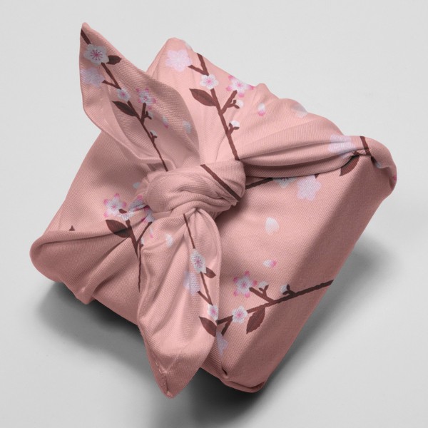 Tissu coton Sakura Rico Design - Pêche - Branche de cerisier - Vendu par 10 cm - Photo n°4