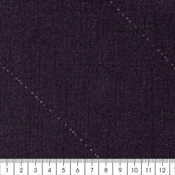 Tissu double gaze de coton Sakura Rico Design - Noir détail Foil - Par 10 cm - Photo n°3
