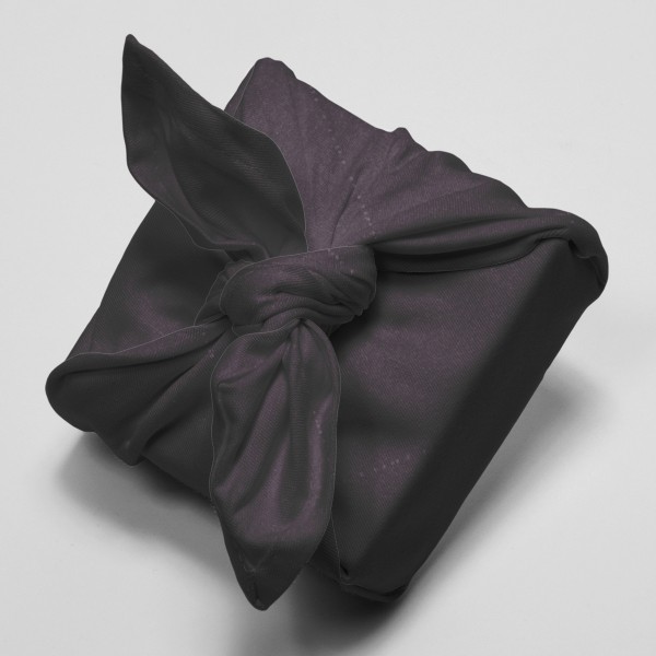 Tissu double gaze de coton Sakura Rico Design - Noir détail Foil - Par 10 cm - Photo n°4