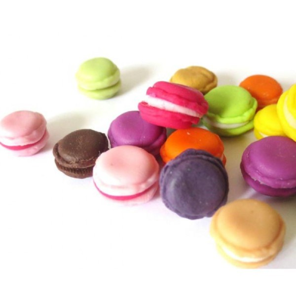 10x Miniatures Macarons 15mm (XL) - Photo n°1