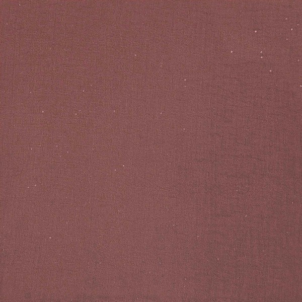 Tissu double gaze de coton Sakura Rico Design - Marron détail Foil - Par 10 cm - Photo n°1