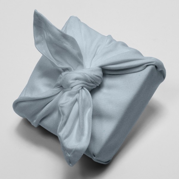 Tissu double gaze de coton Sakura Rico Design - Bleu ciel détail Foil - Par 10 cm - Photo n°4
