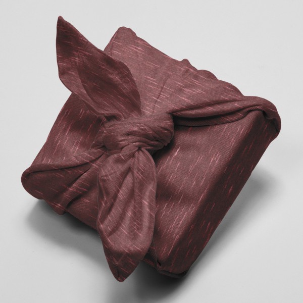 Tissu Jersey chiné Sakura Rico Design - Marron / Rose - Vendu par 10 cm - Photo n°4