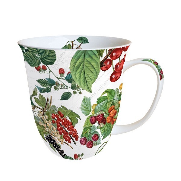 Mug, tasse, porcelaine AMBIENTE 10.5 cm 0.4 l FRESH FRUITS - Photo n°1