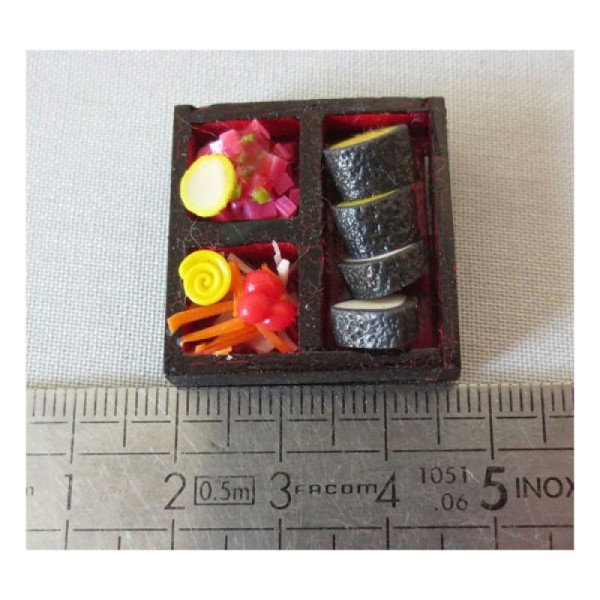 1x Bento Sushi Miniature 25mm - Photo n°2