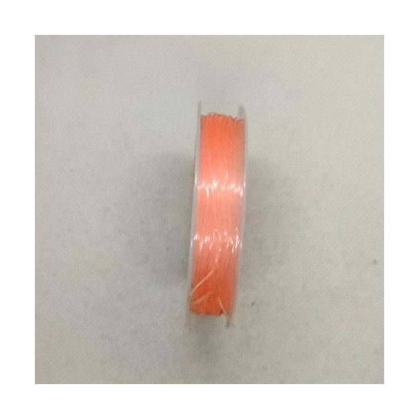 Bobine fil nylon élastique rose pale - 10m - 0.5mm - Photo n°1