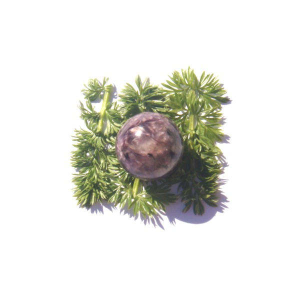 RARE MINI Sphère Charoïte violette multicolore 2 CM de diamètre ( Russie ) - Photo n°2