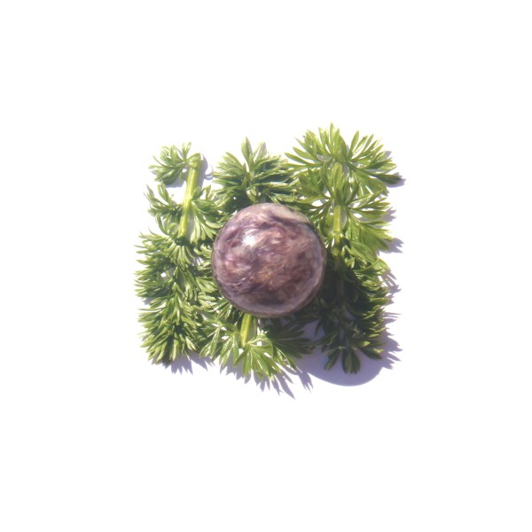RARE MINI Sphère Charoïte violette multicolore 2 CM de diamètre ( Russie ) - Photo n°1