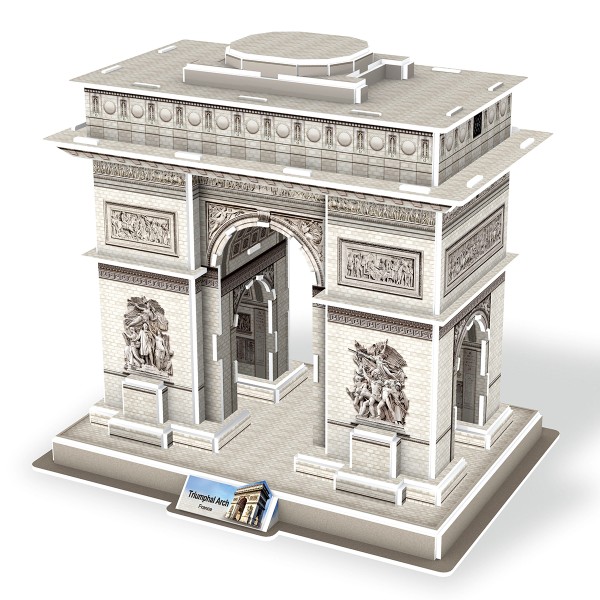 Puzzle 3D maquette - Arc de Triomphe - 22 x 16 x 20 cm - 54 pcs - Photo n°2